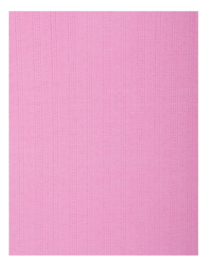 Long Sleeve Pointelle Sleep Set in Blind Blossom image 3