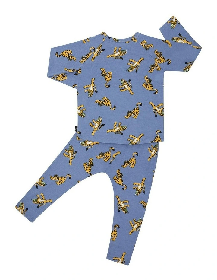 Long Sleeve Sleep Set in Print Yan image 2