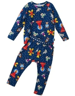 School Long Sleeve Sleep Set in Print