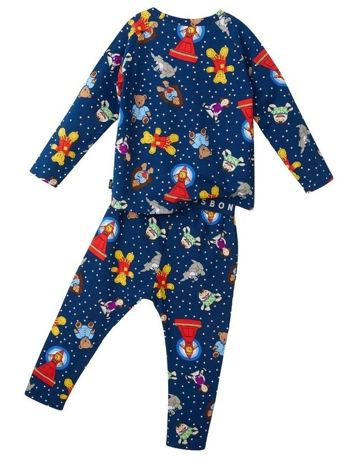 School Long Sleeve Sleep Set in Print image 2
