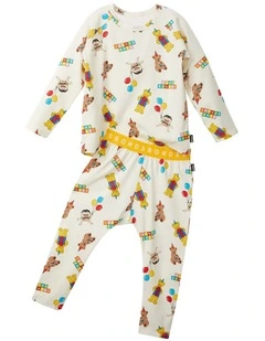 Play School Long Sleeve Sleep Set in Print Huz