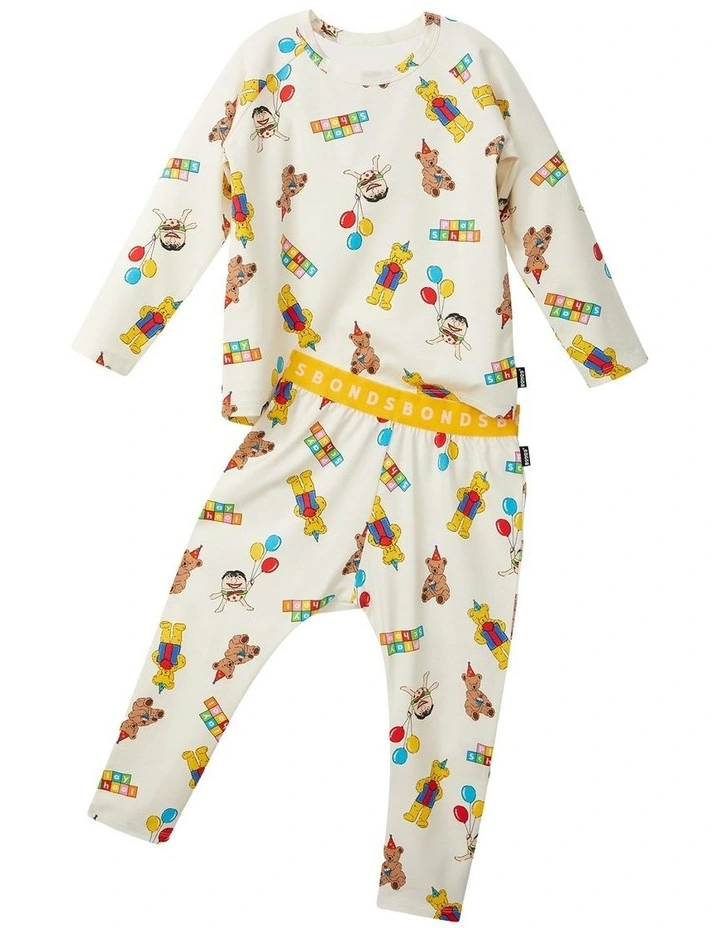 Play School Long Sleeve Sleep Set in Print Huz image 1