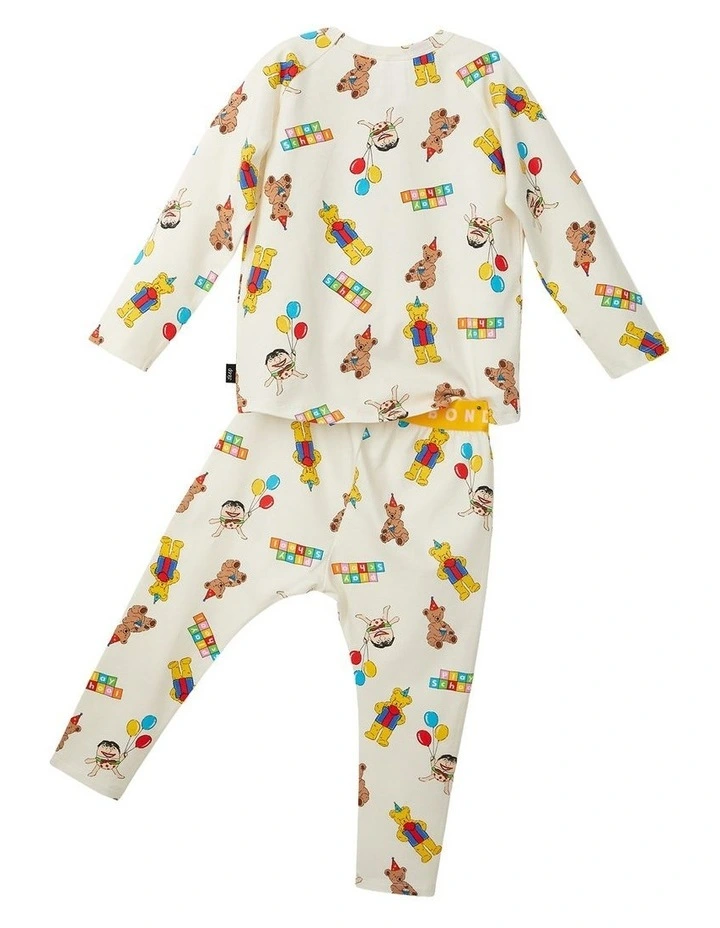 Play School Long Sleeve Sleep Set in Print Huz image 2