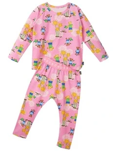 Play School Long Sleeve Sleep Set in Print Hva