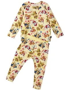 Paw Patrol Long Sleeved Sleep Set in All Paws on Deck Print