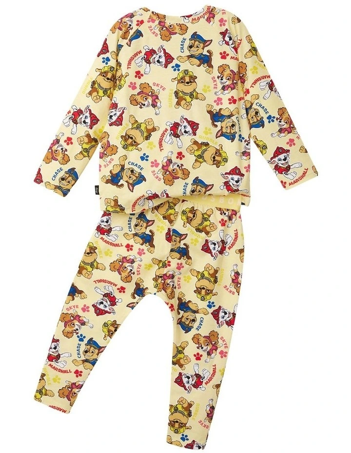 Paw Patrol Long Sleeved Sleep Set in All Paws on Deck Print image 2
