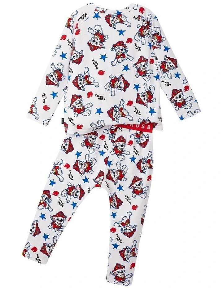 Paw Patrol Long Sleeved Sleep Set in Born Brave Print image 2