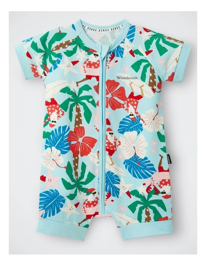 Baby Zip Romper in Blue image 1