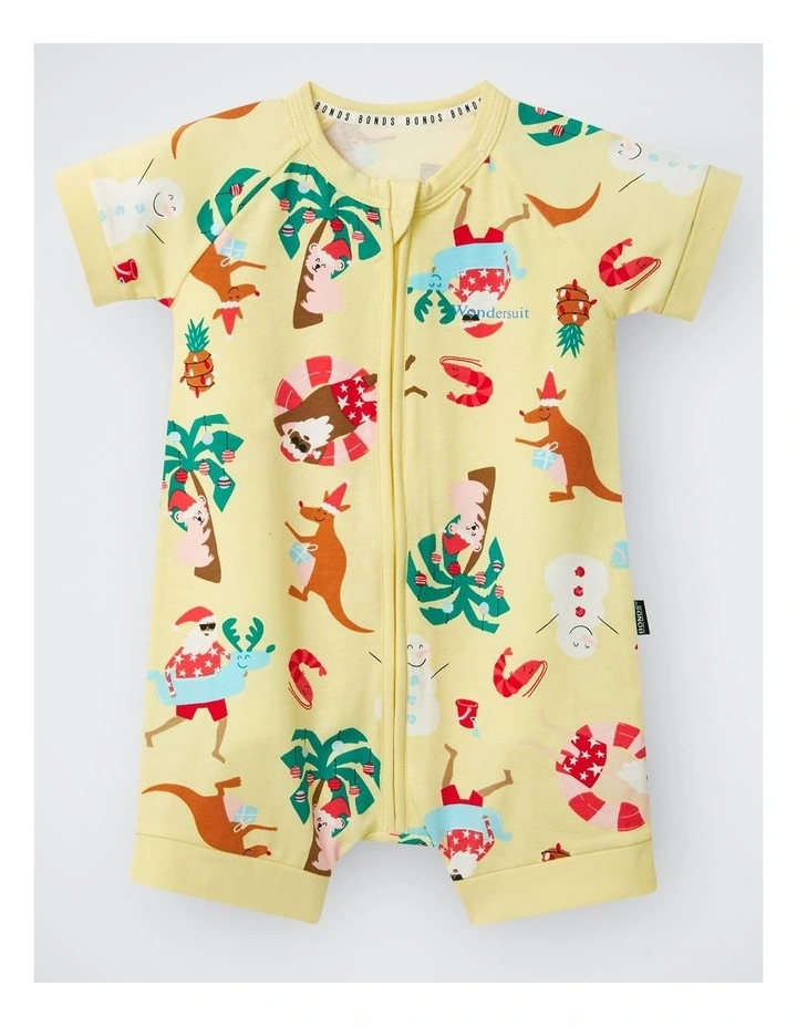 Baby Zip Romper in Yellow image 1