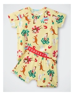 Kids Tee Sleep Set in Print Kzx
