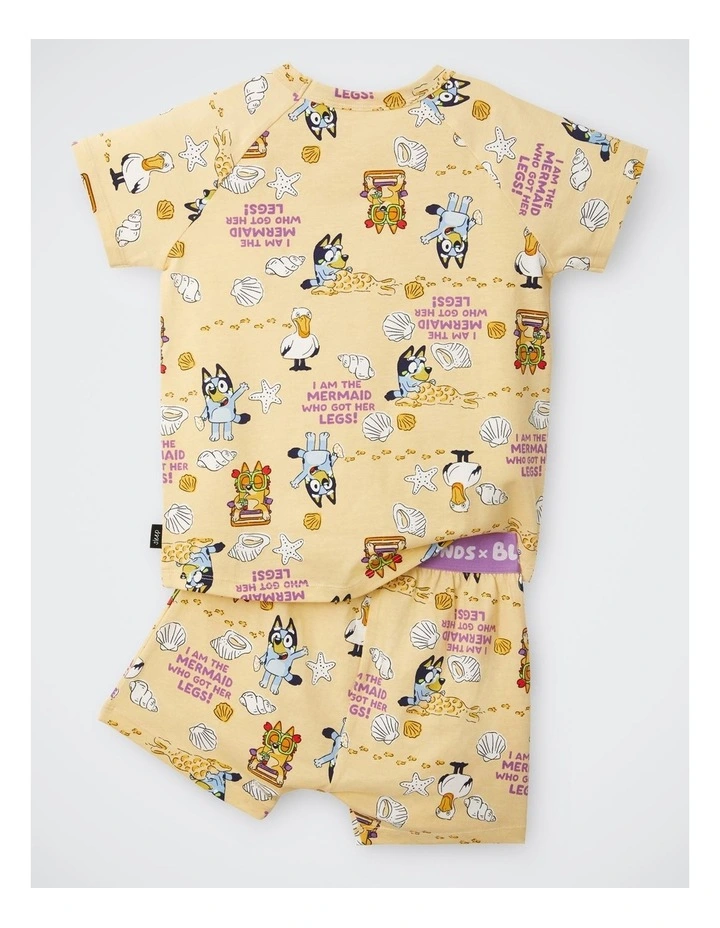 Bluey x Bonds Tee Sleep Set in Print Zwh image 2