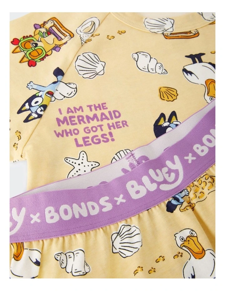 Bluey x Bonds Tee Sleep Set in Print Zwh image 3