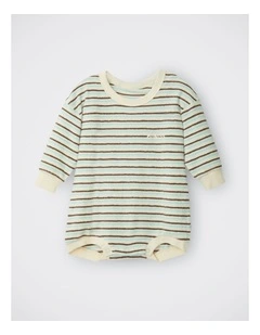 Baby Terry Slouchy Suit in Stripe T13