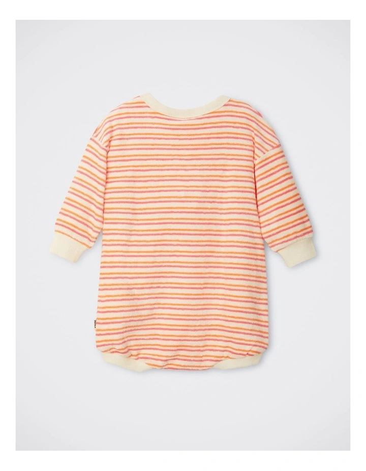 Baby Terry Slouchy Suit in Stripe T17 image 2