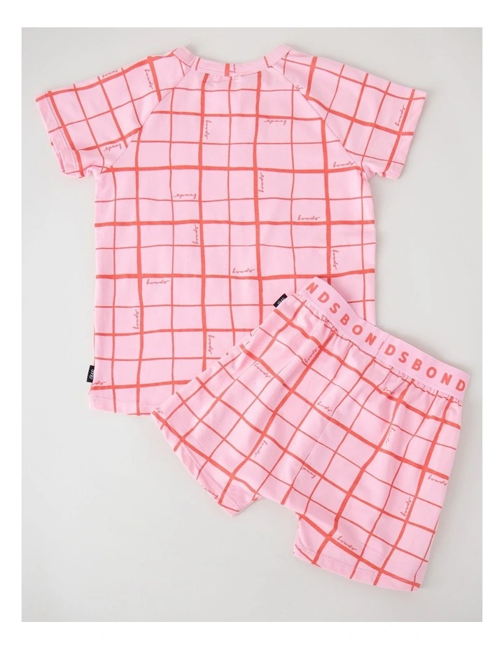 Kids Tee Sleep Set in Bonds Skater Squares Sleep image 2