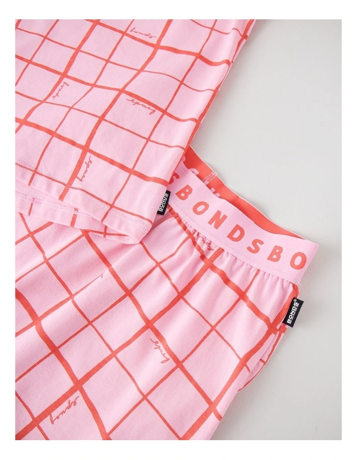 Kids Tee Sleep Set in Bonds Skater Squares Sleep image 3