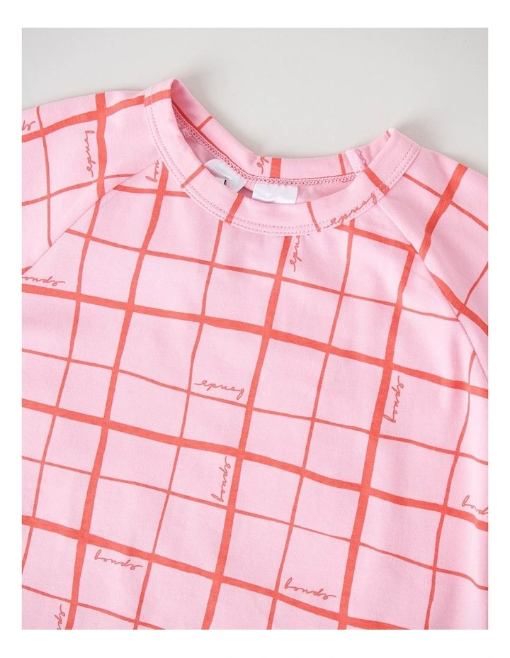 Kids Tee Sleep Set in Bonds Skater Squares Sleep image 4