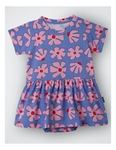 Baby Roomies Balletsuit in Blossom Block Purple