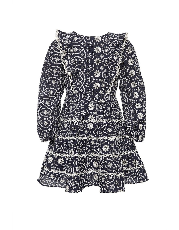 Sadie Broderie Dress Navy