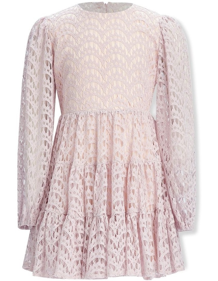 Ella Lace Dress in Dusty Pink