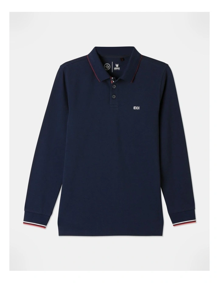 Myer mens long sleeve polo clearance