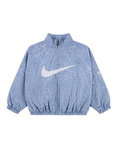 Club High Brand Read Woven Jacket in Blue