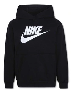 Sportswear Club French Terry Pull Over in Black