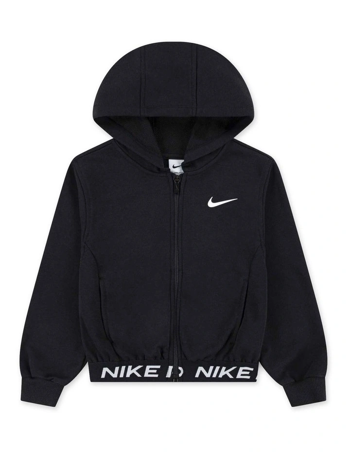 Pro Essentials Full Zip Hoodie In Black image 1