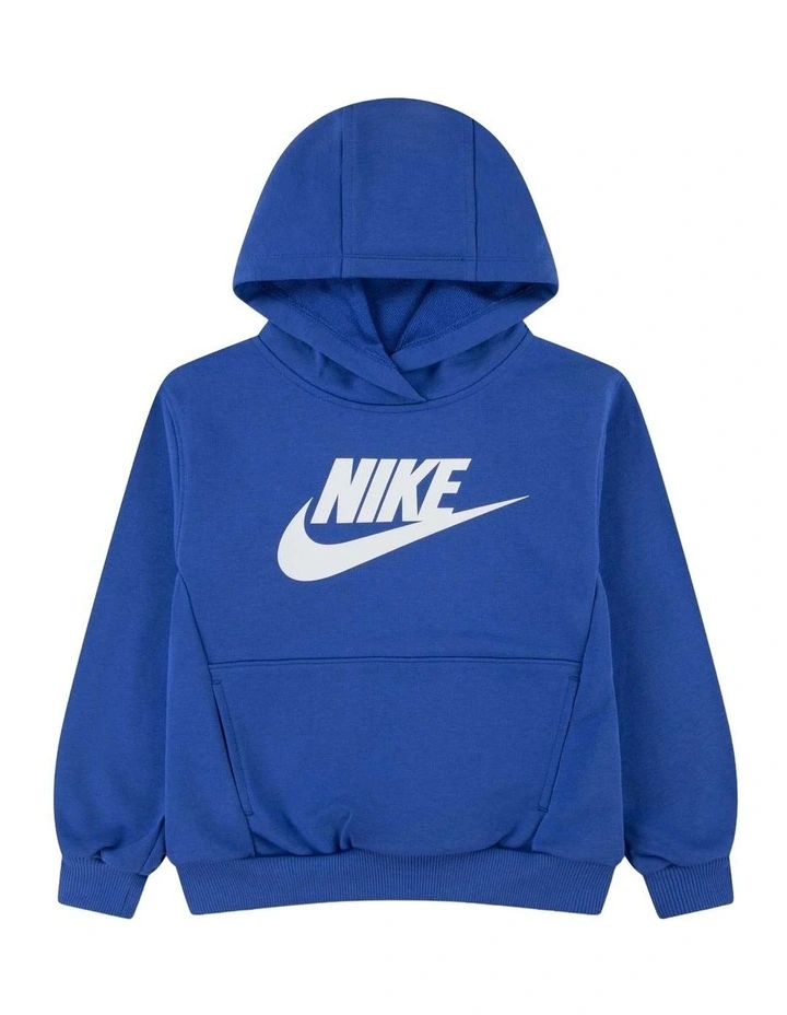 Sportswear Club French Terry High Brand Read Pull Over in Blue image 1