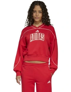 Stadium Sweatshirt in Red