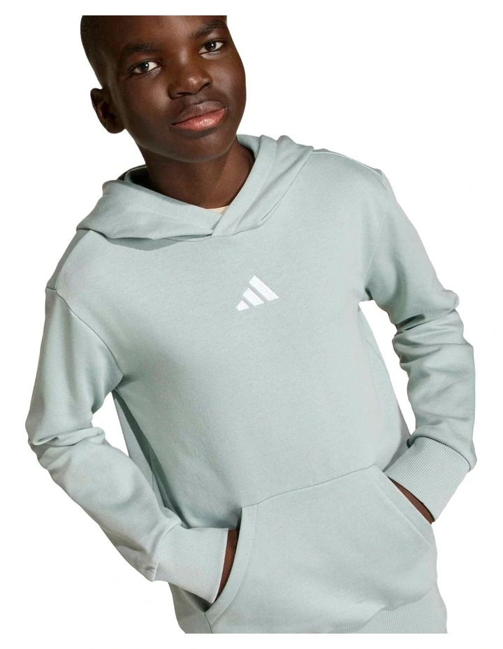 Essentials Hoodie in Wonder Sage/White image 3