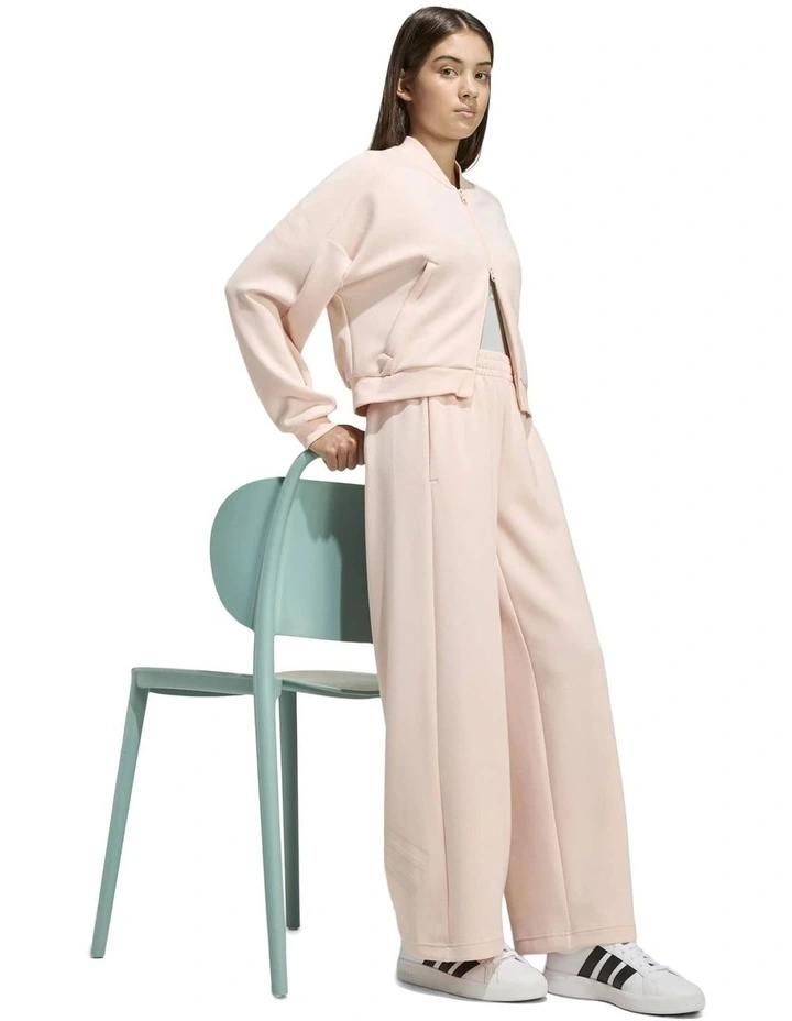 Future Icons 3 Stripes Full Zip Track Top in Pink image 3