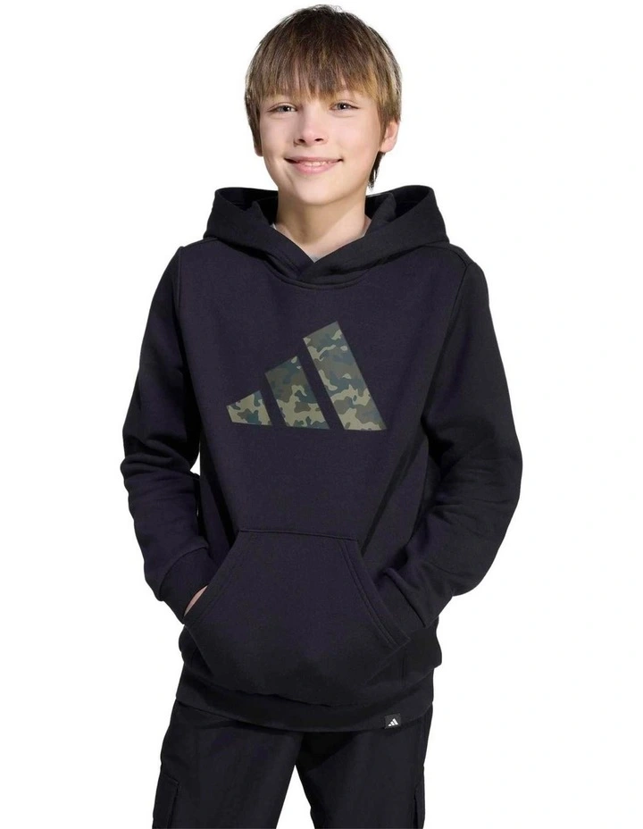 Camo Graphic Hoodie in Black image 1