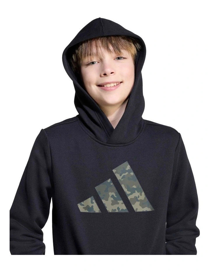 Camo Graphic Hoodie in Black image 3