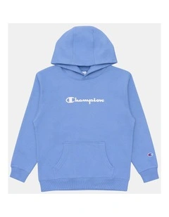 Puff Script Hoodie in Blue
