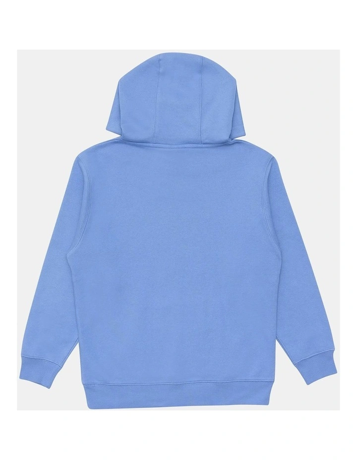 Puff Script Hoodie in Blue image 2
