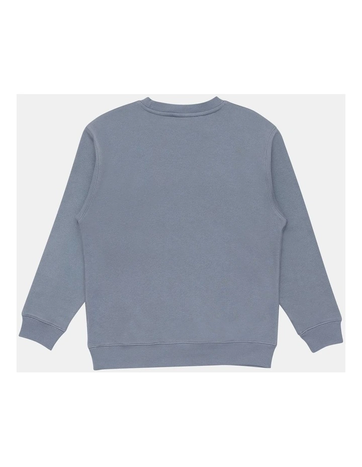 Puff Script Pullover in Grey image 2