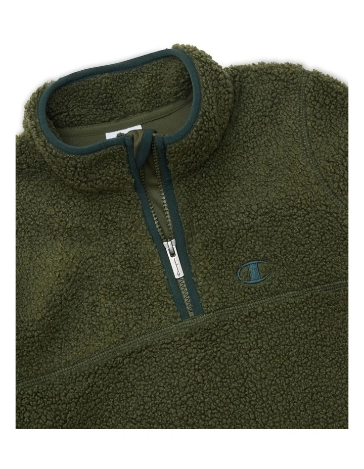Sherpa Jacket in Green image 3