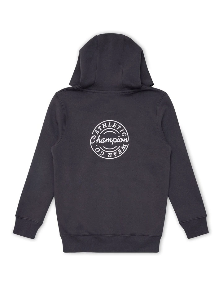 Legacy Graphic Zip Hoodie in Grey image 2