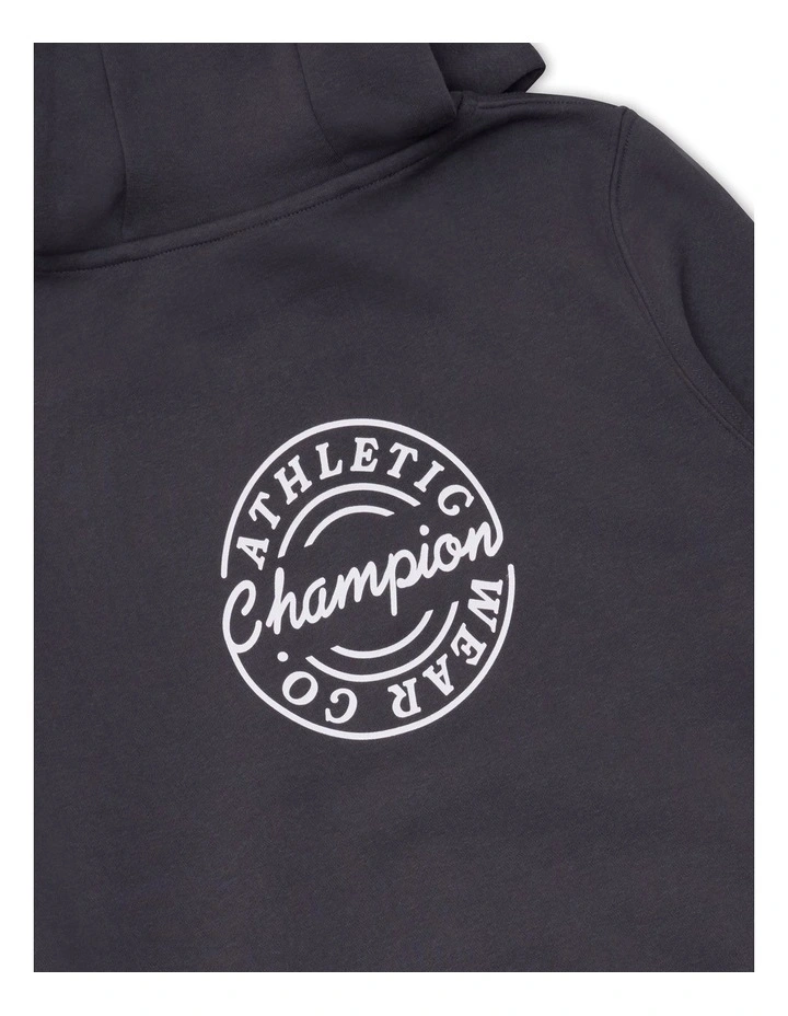 Legacy Graphic Zip Hoodie in Grey image 3