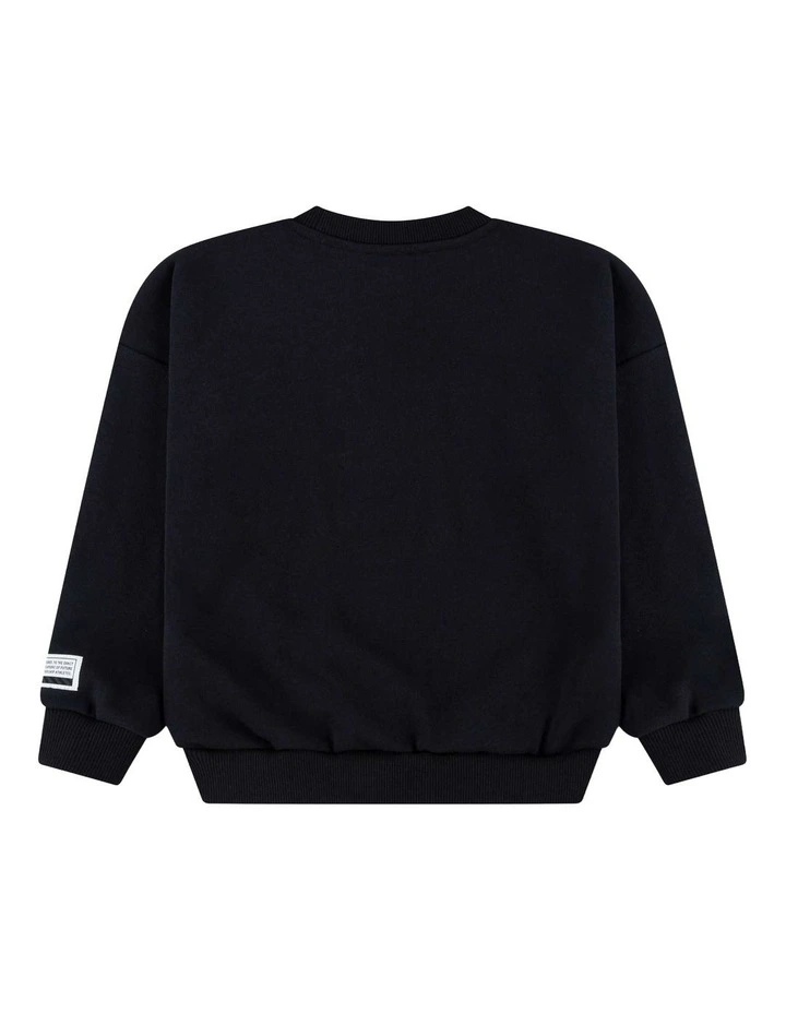 Sportswear Multisport Fleece Crew in Black image 2