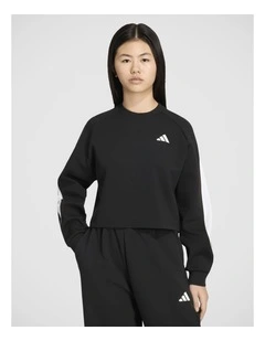 Stadium Sweatshirt in Black and Off White