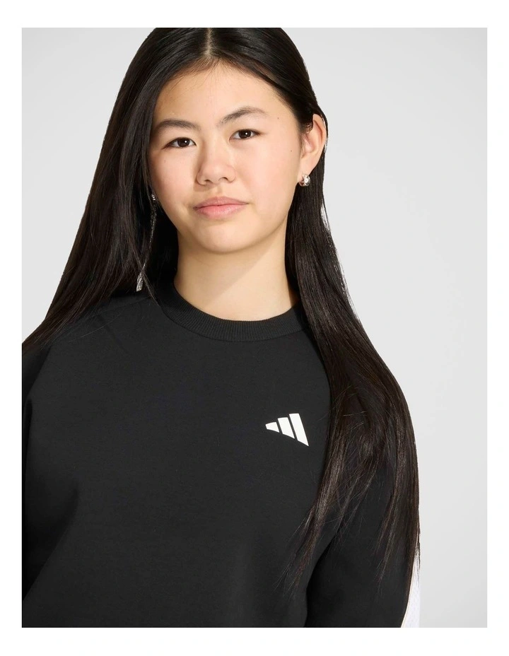 Stadium Sweatshirt in Black and Off White image 4