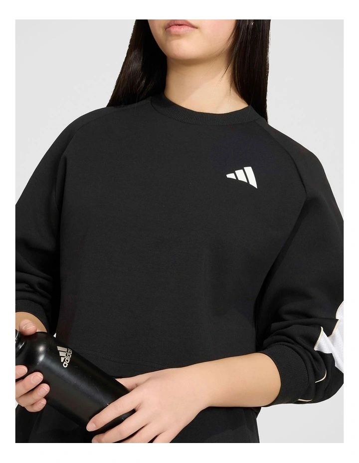 Stadium Sweatshirt in Black and Off White image 5
