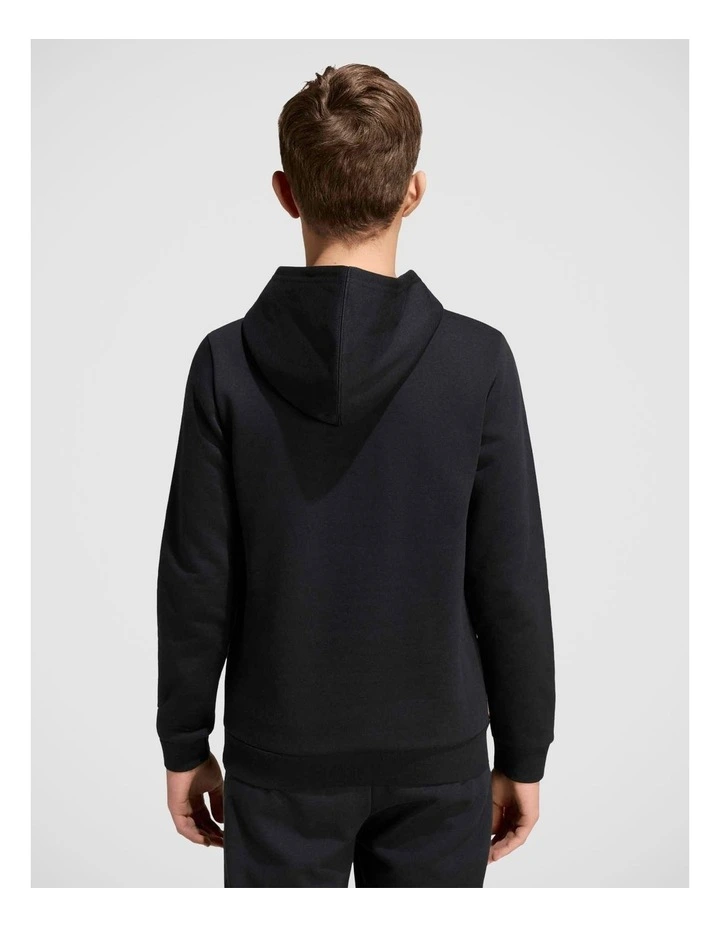 Camo Graphic Hoodie Junior in Black image 2