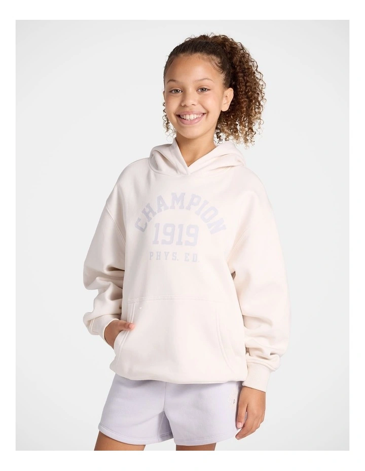 Varsity Hoodie in Whisper White image 1