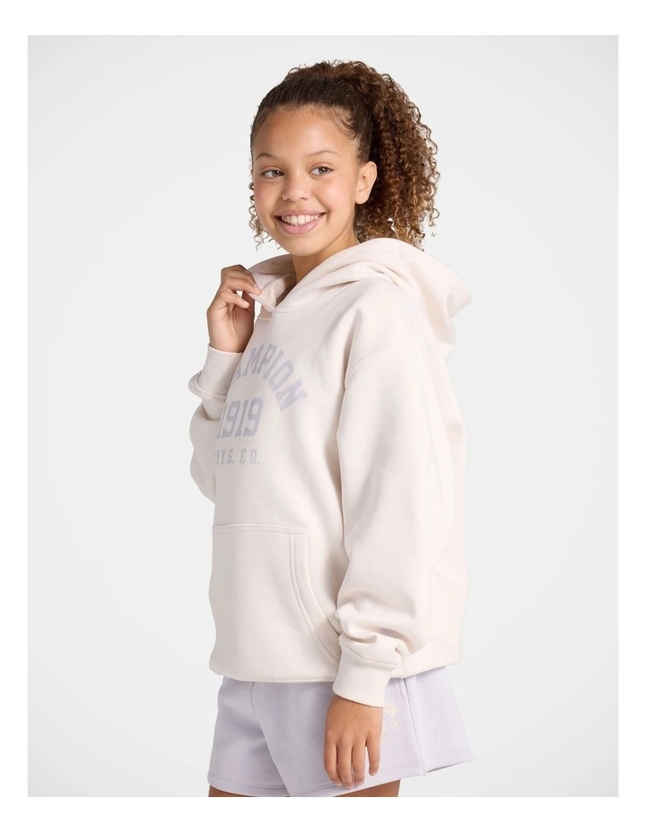 Varsity Hoodie in Whisper White image 3