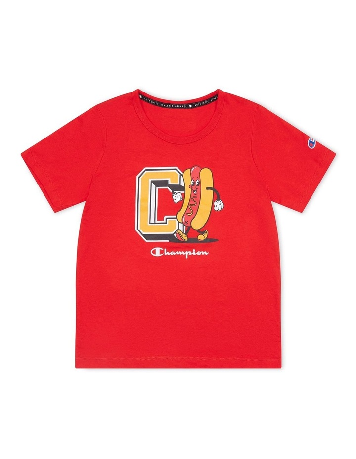 Christmas Graphic Tee in Red