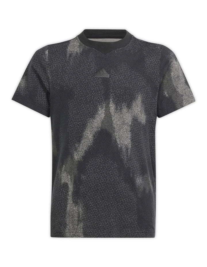 Future Icons Allover Print T-shirt in Black image 1