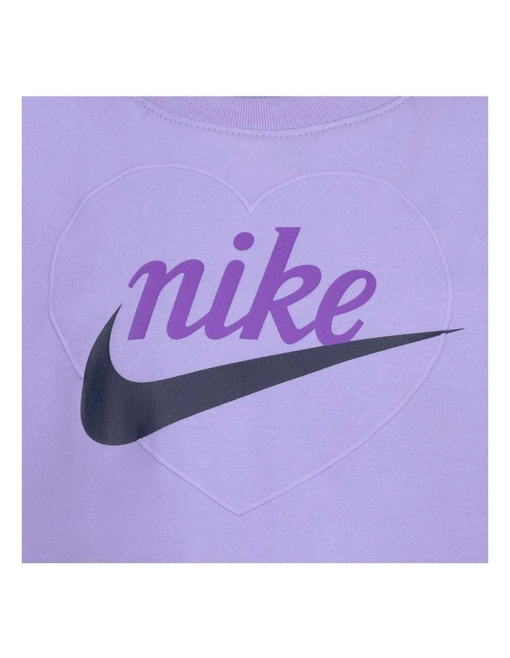New Impressions Heart T-shirt in Purple image 3